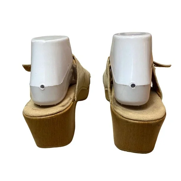 Dansko Women’s Size 40/US 9.5 Ivory Leather Cross Strap ‘Sela’ Slide Sandals - Picture 4 of 14